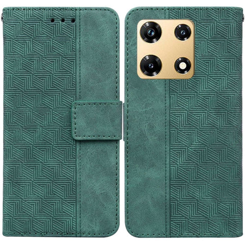 Geometric Embossed Leather Phone Case, For Infinix Note 30i, For Infinix Note 30 Pro, For Infinix Note 30, For Infinix Note 30 VIP, For Infinix Hot 30 Play, For Infinix Hot 30i, For Infinix Hot 30, For Infinix Smart 7 African