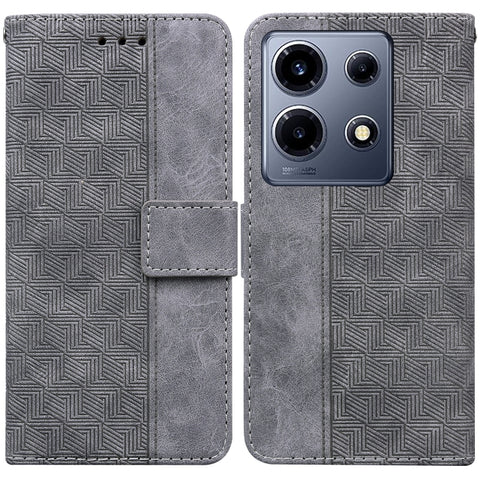 Geometric Embossed Leather Phone Case, For Infinix Note 30i, For Infinix Note 30 Pro, For Infinix Note 30, For Infinix Note 30 VIP, For Infinix Hot 30 Play, For Infinix Hot 30i, For Infinix Hot 30, For Infinix Smart 7 African