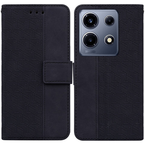 Geometric Embossed Leather Phone Case, For Infinix Note 30i, For Infinix Note 30 Pro, For Infinix Note 30, For Infinix Note 30 VIP, For Infinix Hot 30 Play, For Infinix Hot 30i, For Infinix Hot 30, For Infinix Smart 7 African