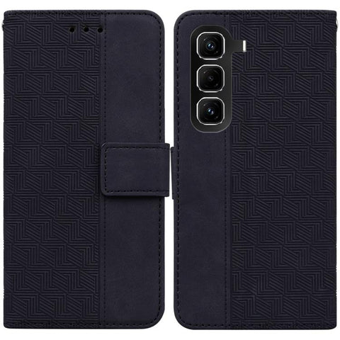 Geometric Embossed Leather Phone Case, For Infinix Note 50 Pro+, For Infinix Note 50 4G / Note 50 Pro 4G, For Infinix Hot 50 Pro 4G, For Infinix Hot 50i / Smart 9, For Infinix Hot 50 Pro+ 4G, For Infinix Hot 50 4G, For Infinix Hot 50 5G                ...