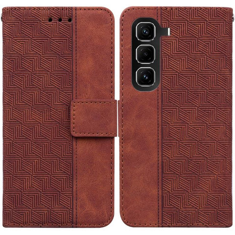 Geometric Embossed Leather Phone Case, For Infinix Note 50 Pro+, For Infinix Note 50 4G / Note 50 Pro 4G, For Infinix Hot 50 Pro 4G, For Infinix Hot 50i / Smart 9, For Infinix Hot 50 Pro+ 4G, For Infinix Hot 50 4G, For Infinix Hot 50 5G                ...