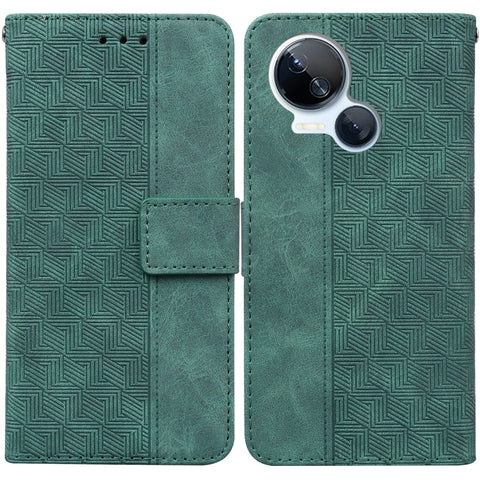 Geometric Embossed Leather Phone Case, For Tecno Camon 20 Pro 5G, For Tecno Pova 5, For Tecno Spark 10 5G, For Tecno Spark 10 Pro, For Tecno Spark 10 / Spark 10C