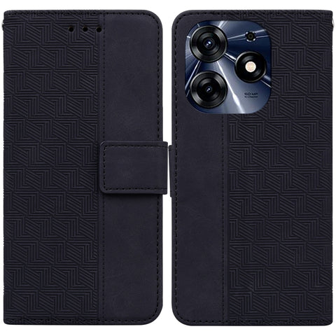 Geometric Embossed Leather Phone Case, For Tecno Camon 20 Pro 5G, For Tecno Pova 5, For Tecno Spark 10 5G, For Tecno Spark 10 Pro, For Tecno Spark 10 / Spark 10C