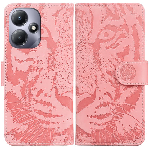 Tiger Embossing Pattern Flip Leather Phone Case, For Infinix Hot 30i, For Infinix Note 30i, For Infinix Note 30 Pro, For Infinix Note 30, For Infinix Note 30 VIP, For Infinix Hot 30 Play, For Infinix Hot 30, For Infinix Smart 7 African