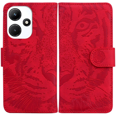Tiger Embossing Pattern Flip Leather Phone Case, For Infinix Hot 30i, For Infinix Note 30i, For Infinix Note 30 Pro, For Infinix Note 30, For Infinix Note 30 VIP, For Infinix Hot 30 Play, For Infinix Hot 30, For Infinix Smart 7 African