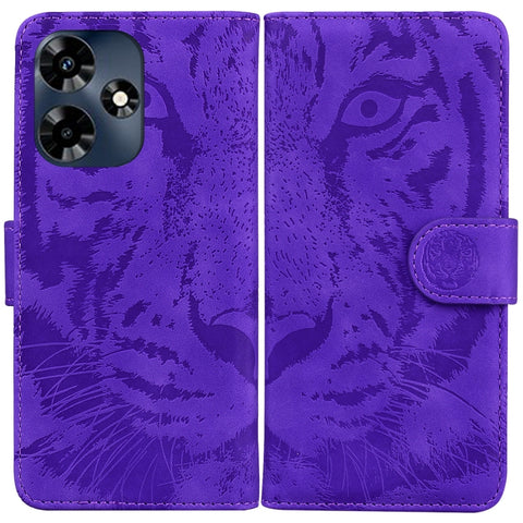 Tiger Embossing Pattern Flip Leather Phone Case, For Infinix Hot 30i, For Infinix Note 30i, For Infinix Note 30 Pro, For Infinix Note 30, For Infinix Note 30 VIP, For Infinix Hot 30 Play, For Infinix Hot 30, For Infinix Smart 7 African