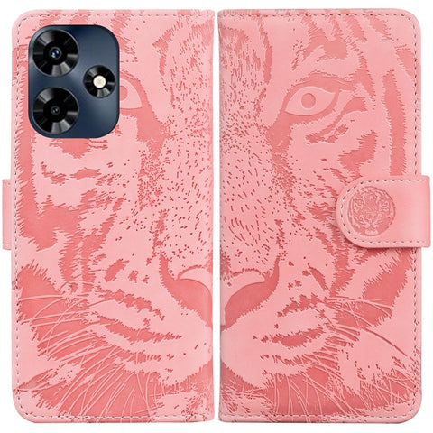 Tiger Embossing Pattern Flip Leather Phone Case, For Infinix Hot 30i, For Infinix Note 30i, For Infinix Note 30 Pro, For Infinix Note 30, For Infinix Note 30 VIP, For Infinix Hot 30 Play, For Infinix Hot 30, For Infinix Smart 7 African