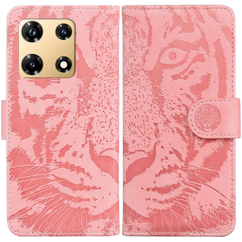 Tiger Embossing Pattern Flip Leather Phone Case, For Infinix Hot 30i, For Infinix Note 30i, For Infinix Note 30 Pro, For Infinix Note 30, For Infinix Note 30 VIP, For Infinix Hot 30 Play, For Infinix Hot 30, For Infinix Smart 7 African