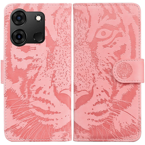 Tiger Embossing Pattern Flip Leather Phone Case, For Infinix Note 40 5G, For Infinix GT 20 Pro, For Infinix Note 40 Pro 4G / 5G, For Infinix Note 40 Pro+, For Infinix Note 40 4G, For Infinix Hot 40 / 40 Pro, For Infinix Smart 7 India/7 Plus            ...