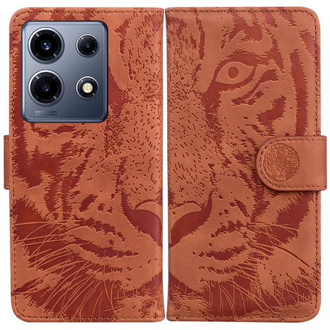 Tiger Embossing Pattern Flip Leather Phone Case, For Infinix Hot 30i, For Infinix Note 30i, For Infinix Note 30 Pro, For Infinix Note 30, For Infinix Note 30 VIP, For Infinix Hot 30 Play, For Infinix Hot 30, For Infinix Smart 7 African