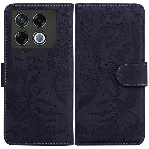 Tiger Embossing Pattern Flip Leather Phone Case, For Infinix Note 40 5G, For Infinix GT 20 Pro, For Infinix Note 40 Pro 4G / 5G, For Infinix Note 40 Pro+, For Infinix Note 40 4G, For Infinix Hot 40 / 40 Pro, For Infinix Smart 7 India/7 Plus            ...