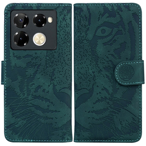 Tiger Embossing Pattern Flip Leather Phone Case, For Infinix Note 40 5G, For Infinix GT 20 Pro, For Infinix Note 40 Pro 4G / 5G, For Infinix Note 40 Pro+, For Infinix Note 40 4G, For Infinix Hot 40 / 40 Pro, For Infinix Smart 7 India/7 Plus            ...