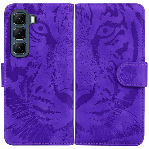Tiger Embossing Pattern Flip Leather Phone Case, For Infinix Note 50 Pro+, For Infinix Note 50 4G / Note 50 Pro 4G, For Infinix Hot 50 Pro 4G, For Infinix Hot 50i / Smart 9, For Infinix Hot 50 Pro+ 4G, For Infinix Hot 50 4G, For Infinix Hot 50 5G      ...