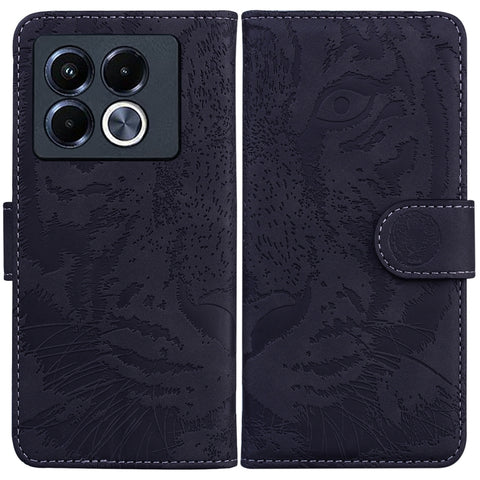 Tiger Embossing Pattern Flip Leather Phone Case, For Infinix Note 40 5G, For Infinix GT 20 Pro, For Infinix Note 40 Pro 4G / 5G, For Infinix Note 40 Pro+, For Infinix Note 40 4G, For Infinix Hot 40 / 40 Pro, For Infinix Smart 7 India/7 Plus            ...