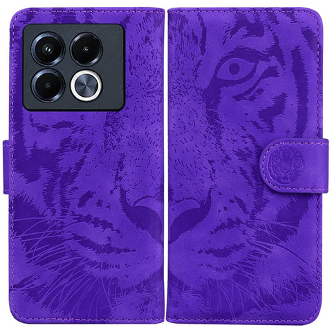 Tiger Embossing Pattern Flip Leather Phone Case, For Infinix Note 40 5G, For Infinix GT 20 Pro, For Infinix Note 40 Pro 4G / 5G, For Infinix Note 40 Pro+, For Infinix Note 40 4G, For Infinix Hot 40 / 40 Pro, For Infinix Smart 7 India/7 Plus            ...