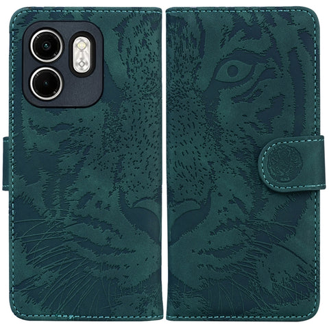 Tiger Embossing Pattern Flip Leather Phone Case, For Infinix Note 50 Pro+, For Infinix Note 50 4G / Note 50 Pro 4G, For Infinix Hot 50 Pro 4G, For Infinix Hot 50i / Smart 9, For Infinix Hot 50 Pro+ 4G, For Infinix Hot 50 4G, For Infinix Hot 50 5G      ...