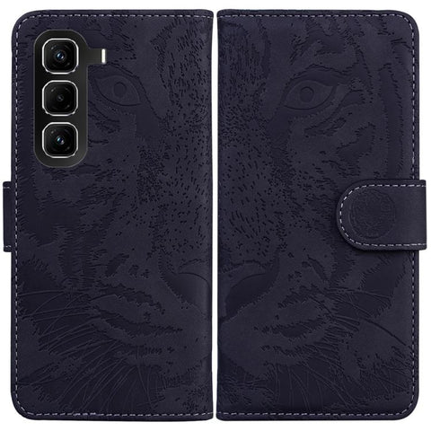 Tiger Embossing Pattern Flip Leather Phone Case, For Infinix Note 50 Pro+, For Infinix Note 50 4G / Note 50 Pro 4G, For Infinix Hot 50 Pro 4G, For Infinix Hot 50i / Smart 9, For Infinix Hot 50 Pro+ 4G, For Infinix Hot 50 4G, For Infinix Hot 50 5G      ...