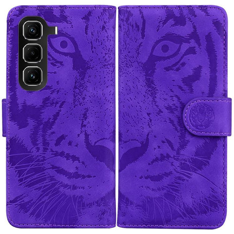 Tiger Embossing Pattern Flip Leather Phone Case, For Infinix Note 50 Pro+, For Infinix Note 50 4G / Note 50 Pro 4G, For Infinix Hot 50 Pro 4G, For Infinix Hot 50i / Smart 9, For Infinix Hot 50 Pro+ 4G, For Infinix Hot 50 4G, For Infinix Hot 50 5G      ...