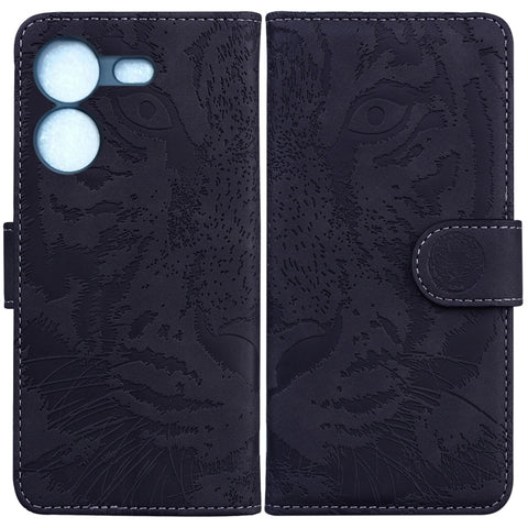 Tiger Embossing Pattern Flip Leather Phone Case, For Tecno Camon 20 Pro 5G, For Tecno Pova 5, For Tecno Spark 10 5G, For Tecno Spark 10 Pro, For Tecno Spark 10 / Spark 10C