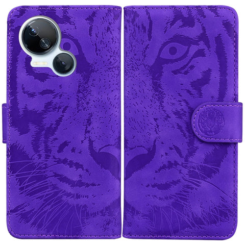 Tiger Embossing Pattern Flip Leather Phone Case, For Tecno Camon 20 Pro 5G, For Tecno Pova 5, For Tecno Spark 10 5G, For Tecno Spark 10 Pro, For Tecno Spark 10 / Spark 10C