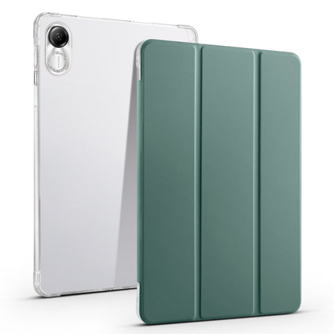 3-fold Clear TPU Smart Leather Tablet Case with Pen Slot, For Xiaomi Pad 7 / 7 Pro, For Xiaomi Redmi Pad Pro 12.1, For Xiaomi Pad 6S Pro, For Xiaomi Pad 6 Max 14, For Xiaomi Pad 6 / 6 Pro