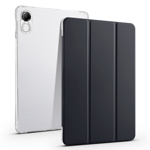 3-fold Clear TPU Smart Leather Tablet Case with Pen Slot, For Xiaomi Pad 7 / 7 Pro, For Xiaomi Redmi Pad Pro 12.1, For Xiaomi Pad 6S Pro, For Xiaomi Pad 6 Max 14, For Xiaomi Pad 6 / 6 Pro