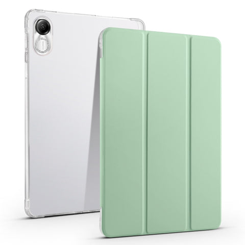 3-fold Clear TPU Smart Leather Tablet Case with Pen Slot, For Xiaomi Pad 7 / 7 Pro, For Xiaomi Redmi Pad Pro 12.1, For Xiaomi Pad 6S Pro, For Xiaomi Pad 6 Max 14, For Xiaomi Pad 6 / 6 Pro