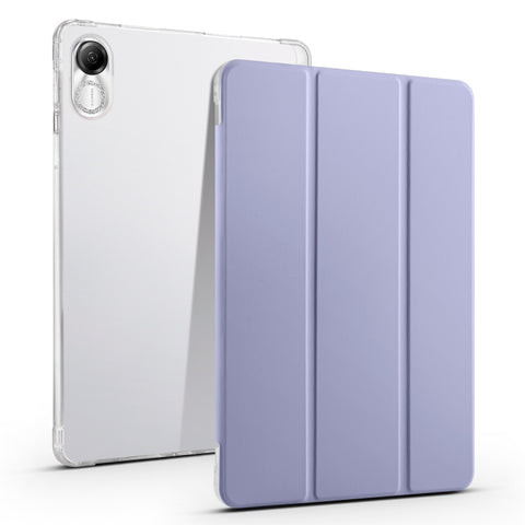 3-fold Clear TPU Smart Leather Tablet Case with Pen Slot, For Xiaomi Pad 7 / 7 Pro, For Xiaomi Redmi Pad Pro 12.1, For Xiaomi Pad 6S Pro, For Xiaomi Pad 6 Max 14, For Xiaomi Pad 6 / 6 Pro