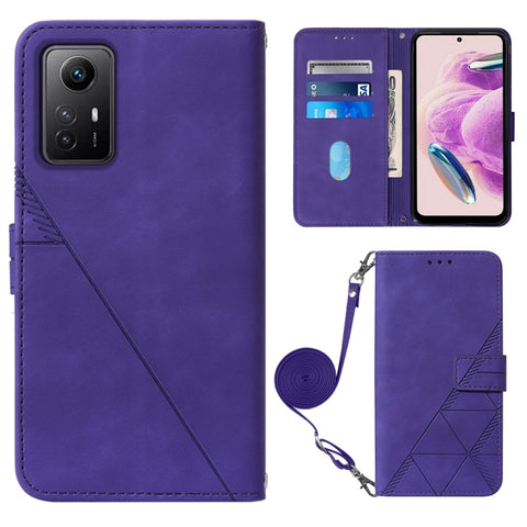 Crossbody 3D Embossed Flip Leather Phone Case, For Xiaomi Redmi Note 12S 4G Global, For Xiaomi Poco F5 5G/Redmi Note 12 Turbo, For Xiaomi Poco F5 Pro 5G/Redmi K60