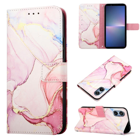 PT003 Marble Pattern Flip Leather Phone Case, For Sony Xperia 1 VIII, For Sony Xperia 10 VI, For Sony Xperia 1 VI, For Sony Xperia 5 VI, For Sony Xperia 5 V, For Sony Xperia 1 V, For Sony Xperia 10 V, For Sony Xperia 10 IV