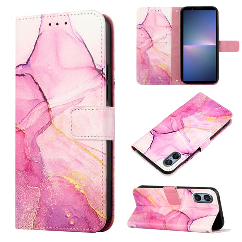 PT003 Marble Pattern Flip Leather Phone Case, For Sony Xperia 1 VIII, For Sony Xperia 10 VI, For Sony Xperia 1 VI, For Sony Xperia 5 VI, For Sony Xperia 5 V, For Sony Xperia 1 V, For Sony Xperia 10 V, For Sony Xperia 10 IV