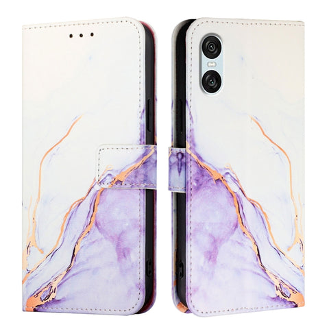PT003 Marble Pattern Flip Leather Phone Case, For Sony Xperia 1 VIII, For Sony Xperia 10 VI, For Sony Xperia 1 VI, For Sony Xperia 5 VI, For Sony Xperia 5 V, For Sony Xperia 1 V, For Sony Xperia 10 V, For Sony Xperia 10 IV