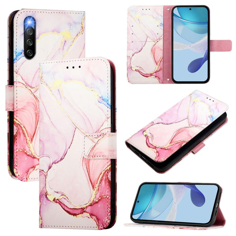PT003 Marble Pattern Flip Leather Phone Case, For Sony Xperia 1 VIII, For Sony Xperia 10 VI, For Sony Xperia 1 VI, For Sony Xperia 5 VI, For Sony Xperia 5 V, For Sony Xperia 1 V, For Sony Xperia 10 V, For Sony Xperia 10 IV