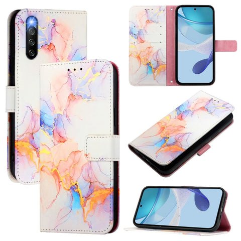 PT003 Marble Pattern Flip Leather Phone Case, For Sony Xperia 1 VIII, For Sony Xperia 10 VI, For Sony Xperia 1 VI, For Sony Xperia 5 VI, For Sony Xperia 5 V, For Sony Xperia 1 V, For Sony Xperia 10 V, For Sony Xperia 10 IV