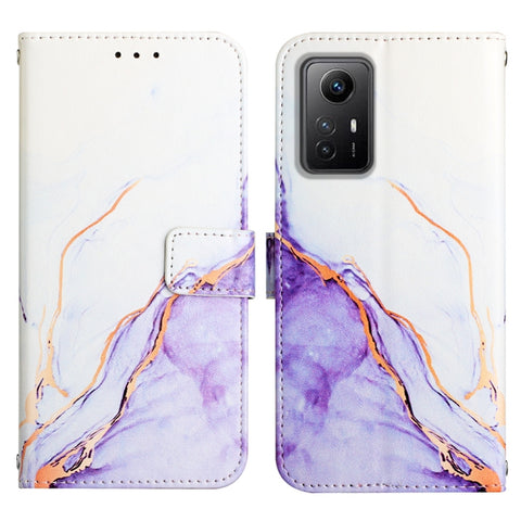 PT003 Marble Pattern Flip Leather Phone Case, For Xiaomi Redmi Note 12S 4G Global, For Xiaomi 13T, For Xiaomi Poco F5 5G/Redmi Note 12 Turbo, For Xiaomi Poco F5 Pro 5G/Redmi K60