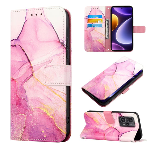 PT003 Marble Pattern Flip Leather Phone Case, For Xiaomi Redmi Note 12S 4G Global, For Xiaomi 13T, For Xiaomi Poco F5 5G/Redmi Note 12 Turbo, For Xiaomi Poco F5 Pro 5G/Redmi K60