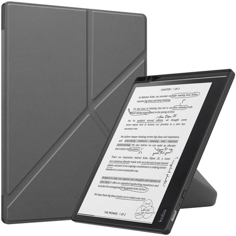 Solid Color Deformation TPU Leather Smart Tablet Case, For Kobo Elipsa 2E