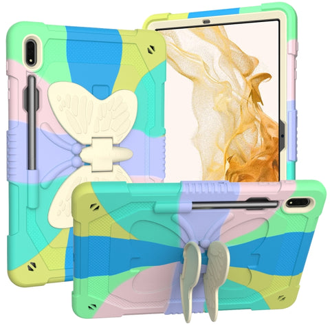 Butterfly Kickstand Heavy Duty Hard Rugged Tablet Case, For Samsung Galaxy Tab S8+ / S7+