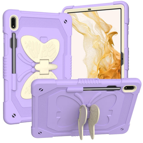 Butterfly Kickstand Heavy Duty Hard Rugged Tablet Case, For Samsung Galaxy Tab S8+ / S7+