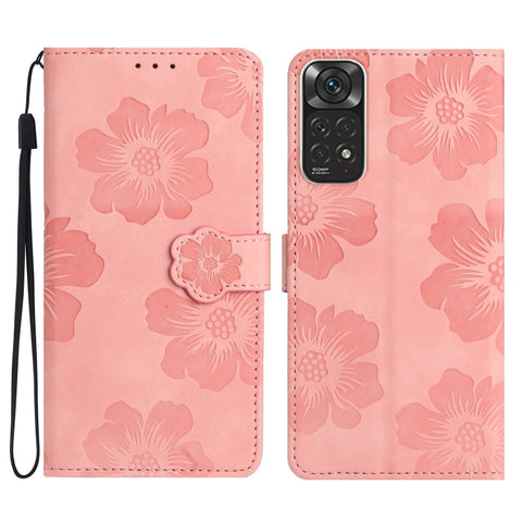 Flower Embossing Pattern Leather Phone Case, For Xiaomi Redmi Note 11 4G Global / Note 11S, For Xiaomi Redmi Note 12 5G, For Xiaomi Redmi Note 12 Pro 5G, For Xiaomi Redmi Note 12S