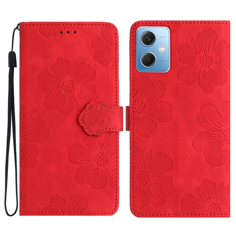 Flower Embossing Pattern Leather Phone Case, For Xiaomi Redmi Note 11 4G Global / Note 11S, For Xiaomi Redmi Note 12 5G, For Xiaomi Redmi Note 12 Pro 5G, For Xiaomi Redmi Note 12S