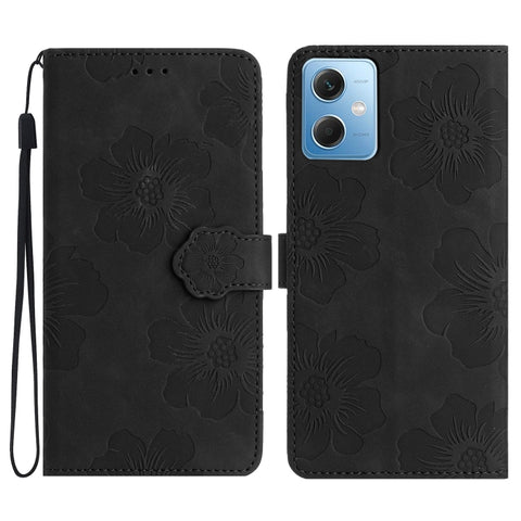 Flower Embossing Pattern Leather Phone Case, For Xiaomi Redmi Note 11 4G Global / Note 11S, For Xiaomi Redmi Note 12 5G, For Xiaomi Redmi Note 12 Pro 5G, For Xiaomi Redmi Note 12S