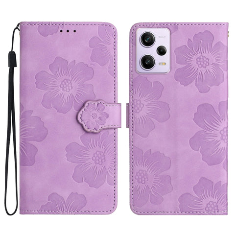 Flower Embossing Pattern Leather Phone Case, For Xiaomi Redmi Note 11 4G Global / Note 11S, For Xiaomi Redmi Note 12 5G, For Xiaomi Redmi Note 12 Pro 5G, For Xiaomi Redmi Note 12S