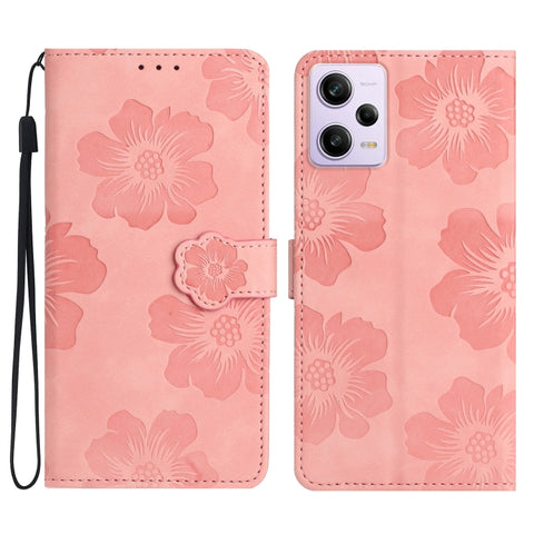 Flower Embossing Pattern Leather Phone Case, For Xiaomi Redmi Note 11 4G Global / Note 11S, For Xiaomi Redmi Note 12 5G, For Xiaomi Redmi Note 12 Pro 5G, For Xiaomi Redmi Note 12S