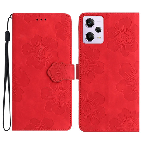 Flower Embossing Pattern Leather Phone Case, For Xiaomi Redmi Note 11 4G Global / Note 11S, For Xiaomi Redmi Note 12 5G, For Xiaomi Redmi Note 12 Pro 5G, For Xiaomi Redmi Note 12S