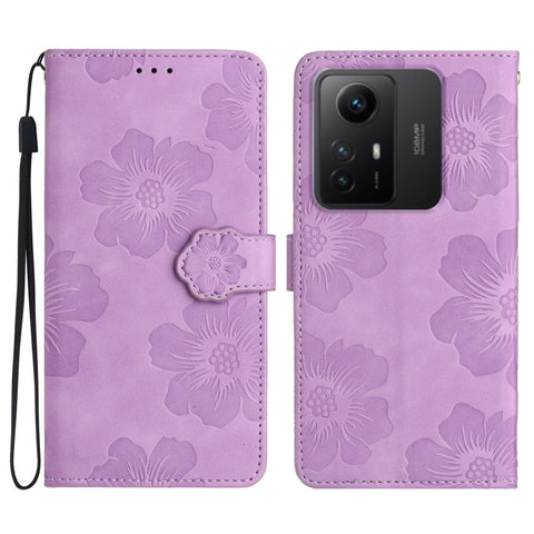 Flower Embossing Pattern Leather Phone Case, For Xiaomi Redmi Note 11 4G Global / Note 11S, For Xiaomi Redmi Note 12 5G, For Xiaomi Redmi Note 12 Pro 5G, For Xiaomi Redmi Note 12S