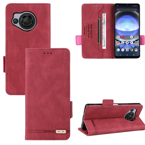 Magnetic Clasp Leather Phone Case, For Sharp Aquos wish6, For Sharp Aquos R11, For Sharp Aquos wish5, For Sharp Aquos Sense9, For Sharp Aquos R9 Pro, For Sharp Aquos Sense8, For Sharp Aquos R8, For Sharp Aquos Wish 3