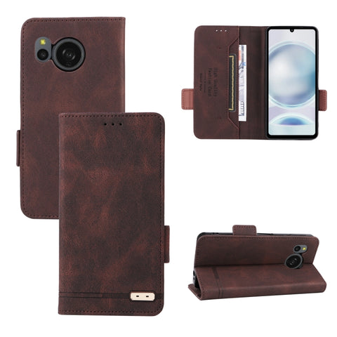 Magnetic Clasp Leather Phone Case, For Sharp Aquos wish6, For Sharp Aquos R11, For Sharp Aquos wish5, For Sharp Aquos Sense9, For Sharp Aquos R9 Pro, For Sharp Aquos Sense8, For Sharp Aquos R8, For Sharp Aquos Wish 3