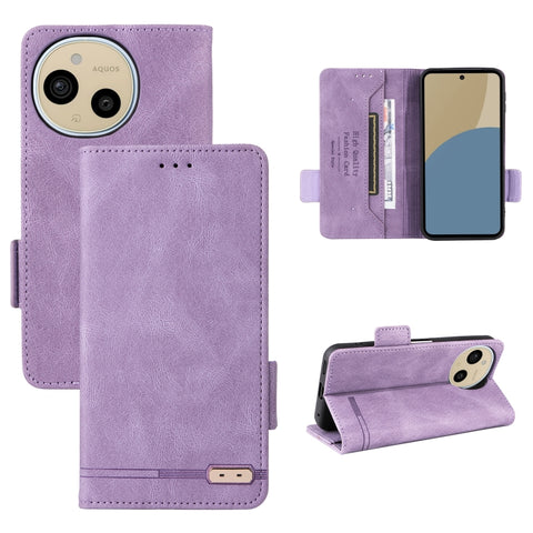 Magnetic Clasp Leather Phone Case, For Sharp Aquos wish6, For Sharp Aquos R11, For Sharp Aquos wish5, For Sharp Aquos Sense9, For Sharp Aquos R9 Pro, For Sharp Aquos Sense8, For Sharp Aquos R8, For Sharp Aquos Wish 3