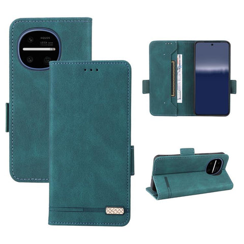 Magnetic Clasp Leather Phone Case, For Sharp Aquos wish6, For Sharp Aquos R11, For Sharp Aquos wish5, For Sharp Aquos Sense9, For Sharp Aquos R9 Pro, For Sharp Aquos Sense8, For Sharp Aquos R8, For Sharp Aquos Wish 3